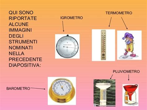 strumenti di misurazione meteo